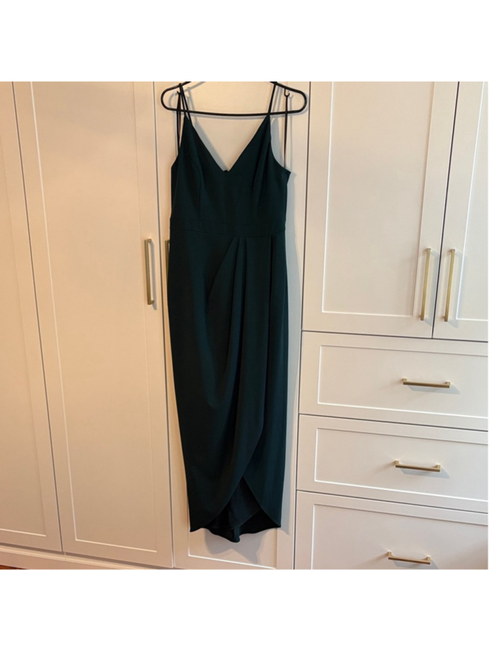 NWOT BHLDN Dark Green High Low Dress